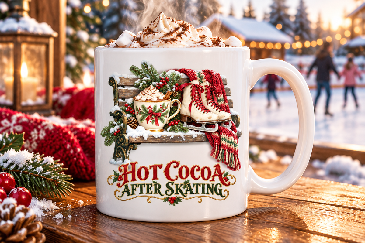 Vintage Winter Skating Clipart Set, an Object Graphic by Colorsfav (Photo 3 of 7)