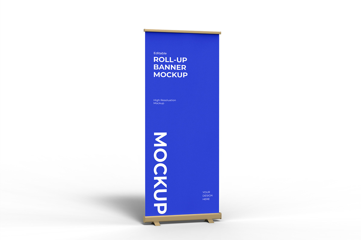 Roll-Up Banner Display Mockup Bundle, an Advertising Mockup by graphypix (Photo 7 of 14)