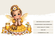 Daisy Fairies Girl Clipart Bundle, a Person Illustration by Design Scotch (Thumbnail 7 of 8)