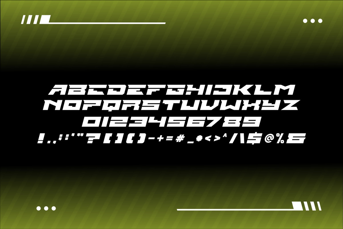Force Hunter Modern Font, a Sans Serif Font by alanwarstd (Photo 4 of 5)