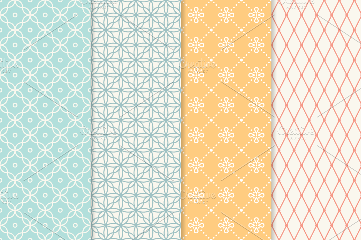 Mono line frames and patterns, a Pattern Graphic by miumiu