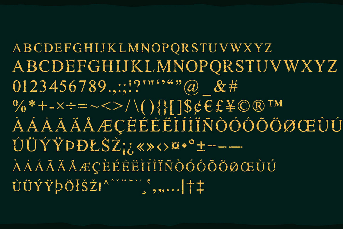 Elden font -  layered serif font, a Serif Font by Fractal fonts & graphics (Photo 3 of 3)