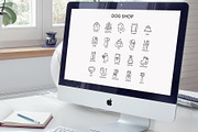 Dog Shop | 20 Thin Line Icons Set, an Outline Icon by Alex Blogoodf (Thumbnail 8 of 11)