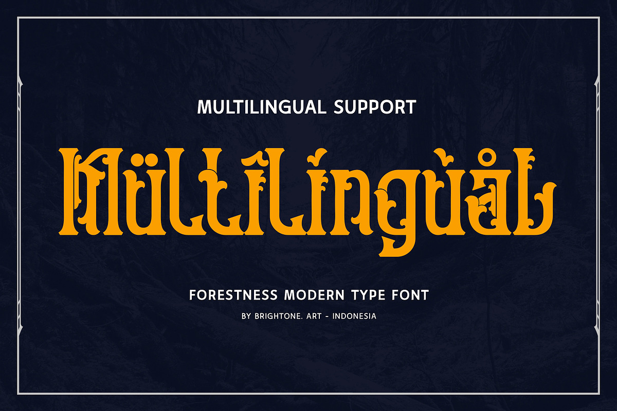 Forestness - Lovely Decorative Font, a Serif Font by Brightone (Photo 5 of 9)