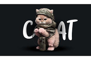 Cute Scout Cat. Beautiful Cat Doll