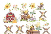 Farm Animals Clipart, an Animal Illustration by Masha  Studio (Thumbnail 5 of 9)