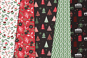 Winter holiday floral patterns, a Pattern Graphic by Cozy pattern shop (Thumbnail 2 of 11)