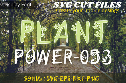 Plant Power, Plant Font, a Script Font by Tattoo Worker Studio