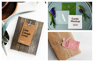 Stationery Paper Card Mockups Vol.01