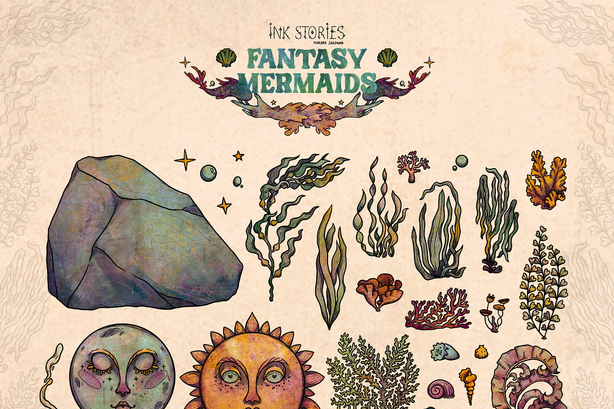 Fantasy Mermaids, a Person Illustration by Ink Stories (Photo 7 of 24)