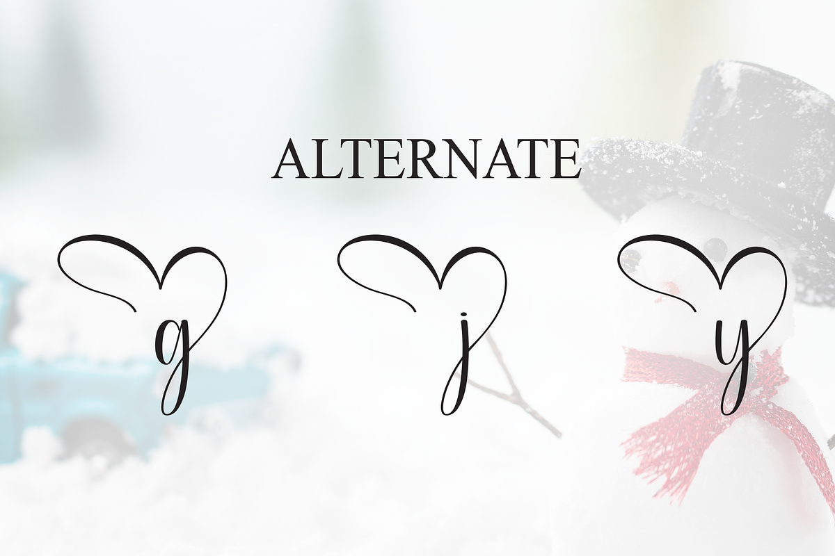 Happy Snowman | Script Font, a Handwritten Font by Scratchones (Photo 8 of 8)