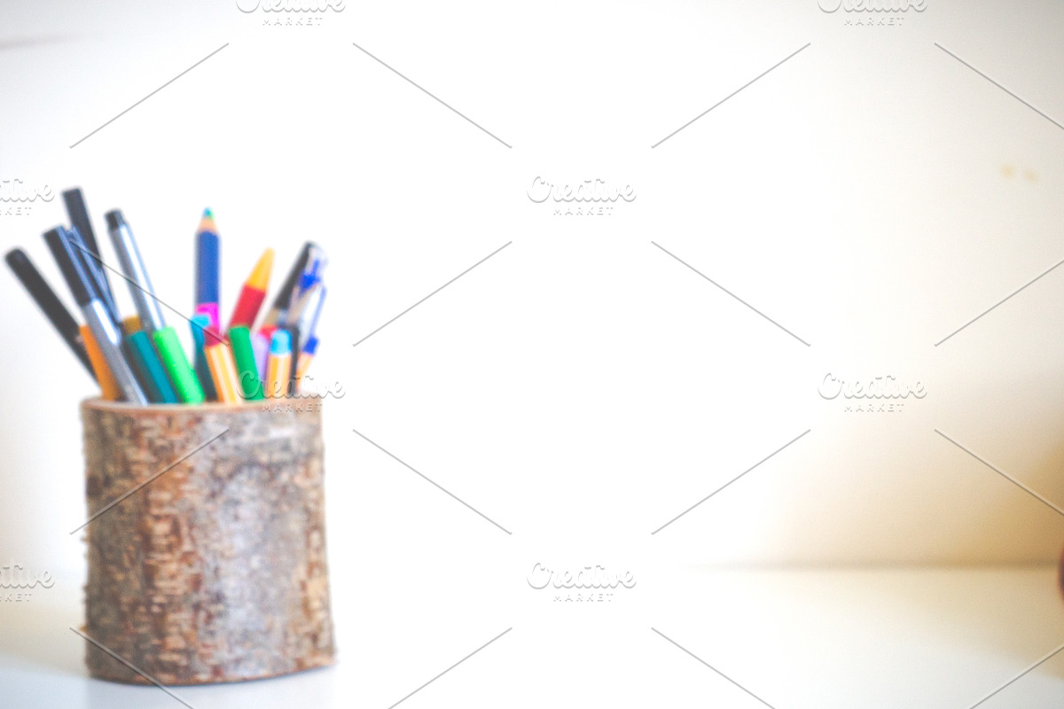 Pens and pencils on a desk, a Business Photo by LarisaDeac (Photo 2 of 2)