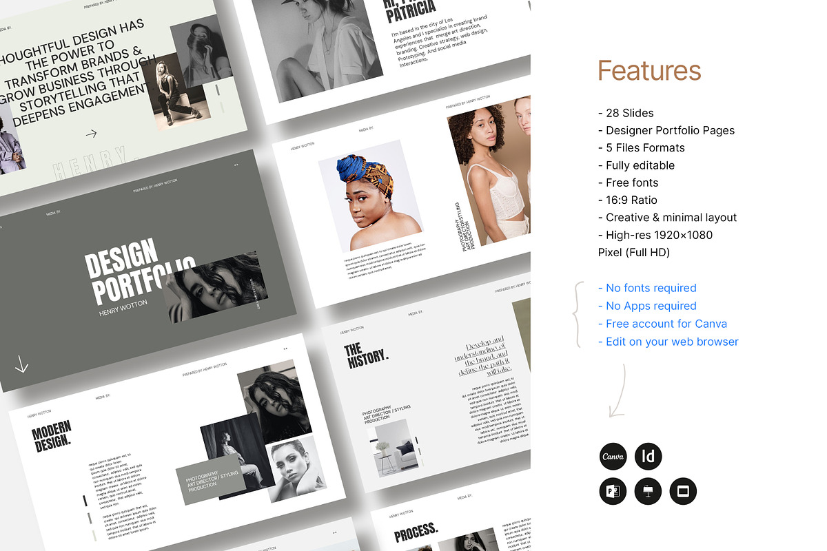 CANVA | Design Portfolio, a Presentation Template by creathrivestudio (Photo 4 of 11)