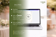 Elegant Wedding Program Canva bd005, a Card Template by TyphoonStudio (Thumbnail 8 of 10)