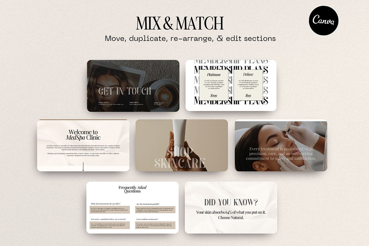 Luxury Website template for Medspa & Aesthetic clinics. preview 3