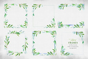 Green leaves. Graphic Set., a Decorative Illustration by LeiaSW (Thumbnail 4 of 9)