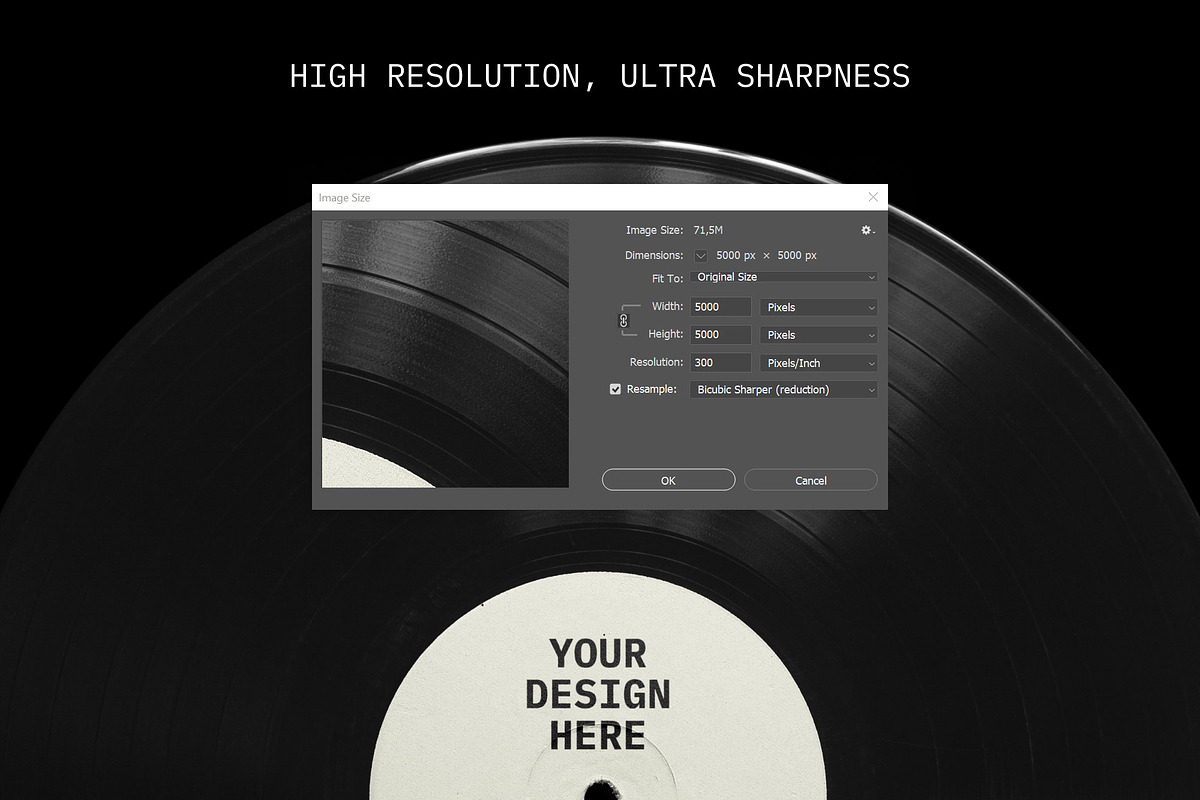 Vinyl Record Mockup, a Packaging Mockup by BULBFISH (Photo 2 of 10)