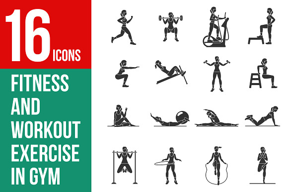 Vector Set Of Gym Icons