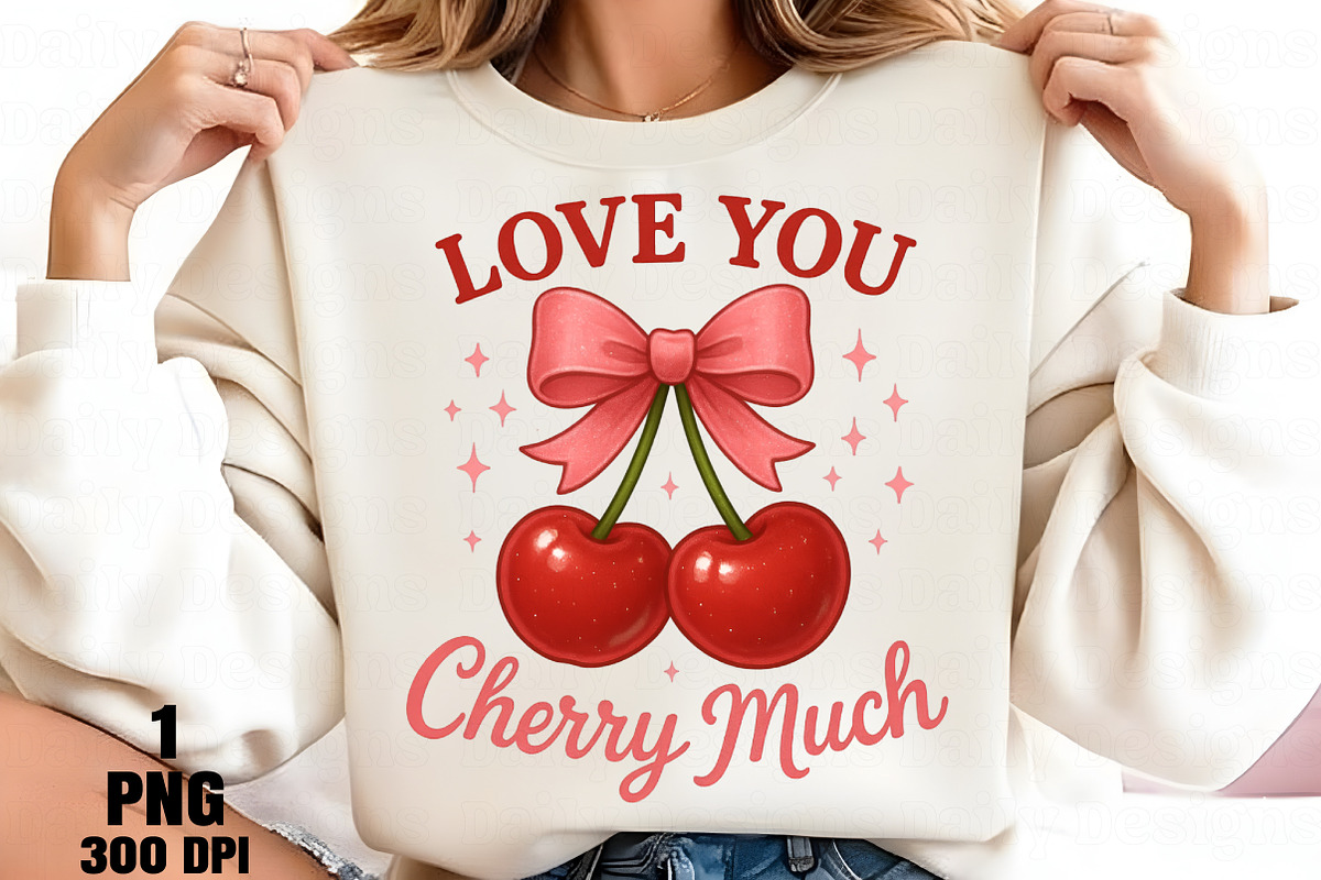 Love you cherry much PNG, an Illustration by Daily.Designs (Photo 5 of 5)
