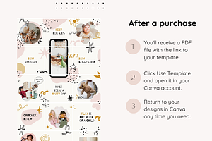 Kids Instagram Puzzle Template Canva