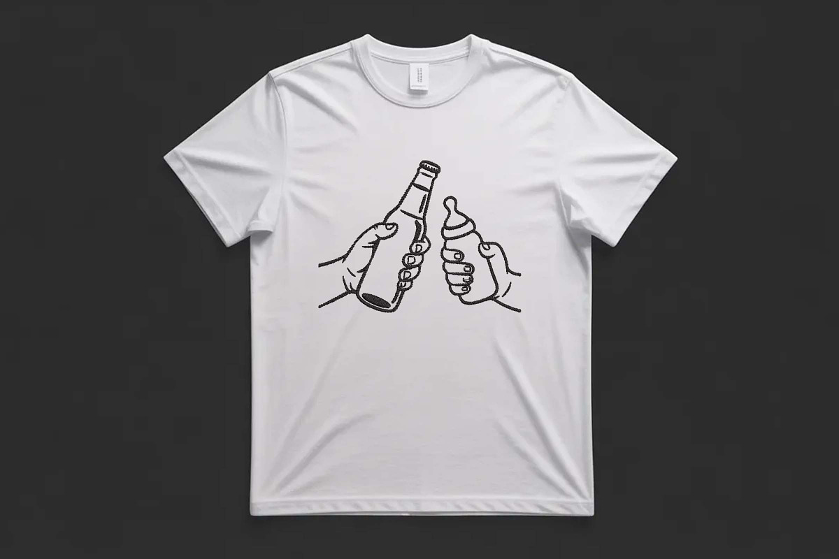 Funny Beer and Baby Bottle Cheers, a Decorative Illustration by Purpose Ekbal (Photo 3 of 3)