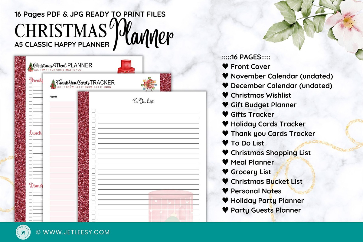 Christmas Planner Bundle | Creative Market