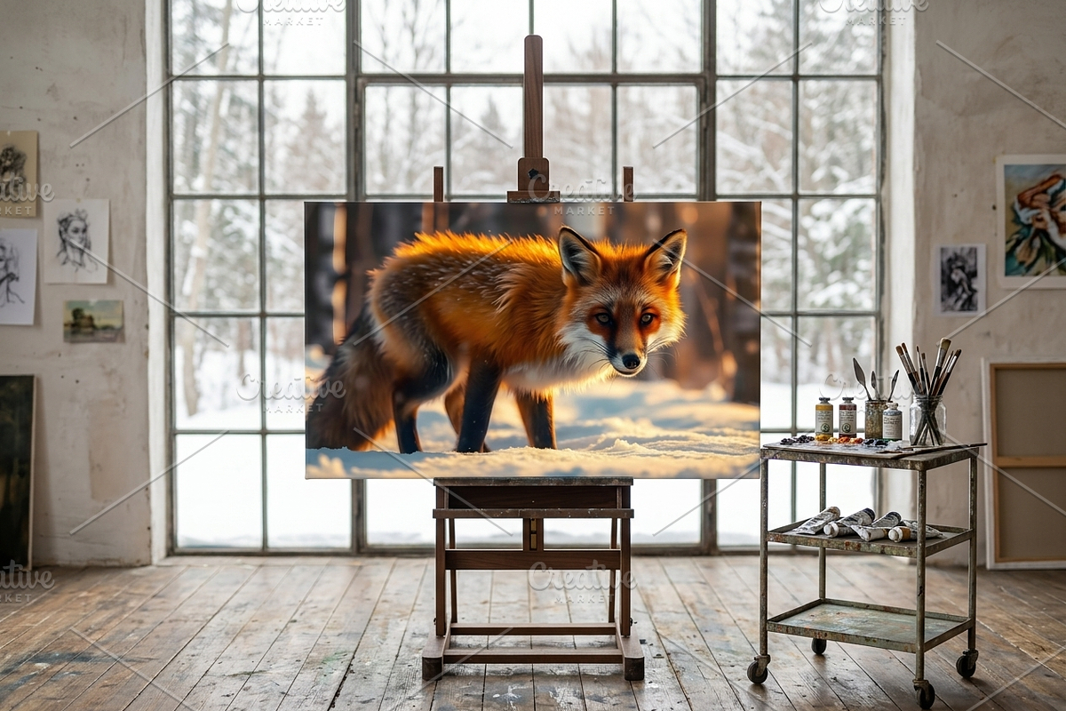 Winter Fox Glow | Stock Photo, an Animal Photo by Aura Canyon HQ (Photo 3 of 6)