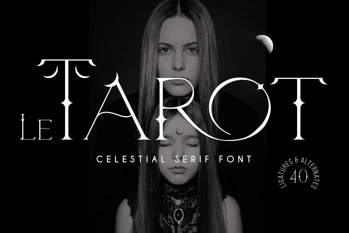 Le Tarot - Celestial Serif Font, a Serif Font by Struvictory.art (Photo 1 of 9)