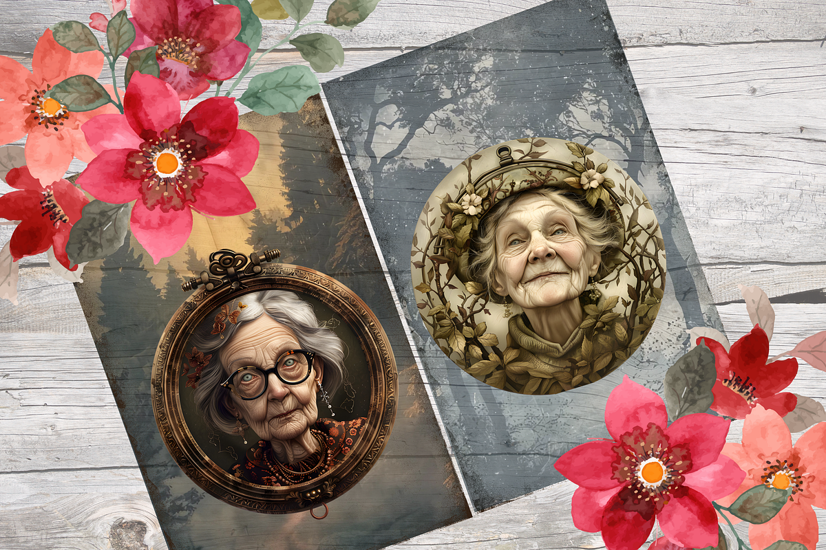GRANDMA ANGELS AND FAIRIES CLIPART, a Person Illustration by Daring Digies (Photo 6 of 8)