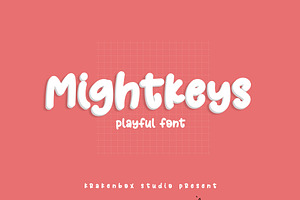 Mightkeys - Playful Display Font