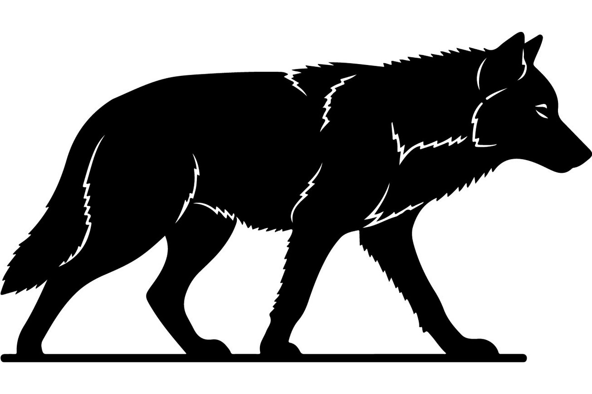 Alpha Wolf Silhouettes Bundle, an Animal Illustration by Designer_Momina (Photo 4 of 21)