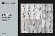 Hoodie Mockup Set, a Hoody Mockup by Freeman Studio (Thumbnail 2 of 16)