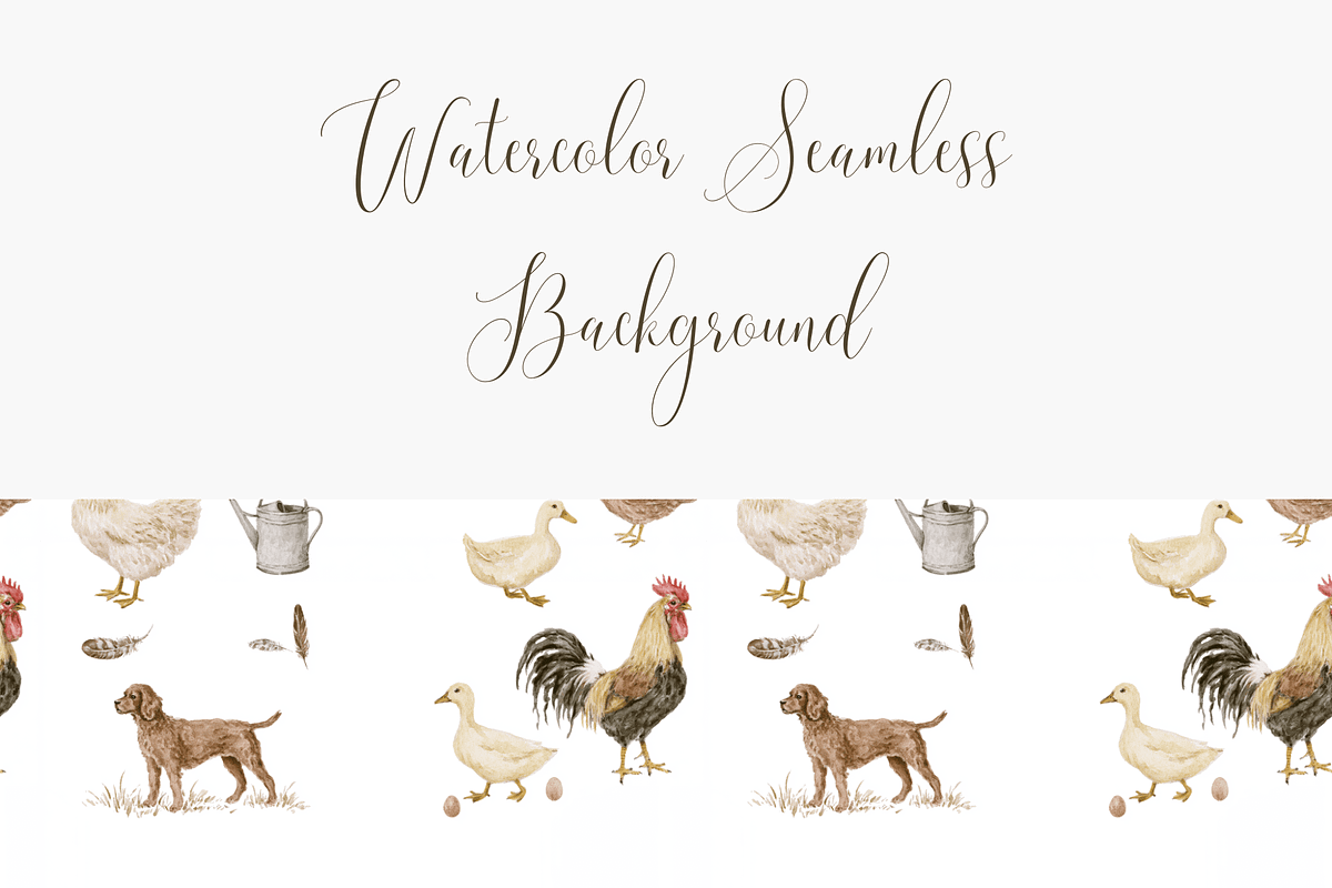 Farm Animals Seamless Pattern, a Pattern Graphic by Pati Charm Studio (Photo 1 of 4)