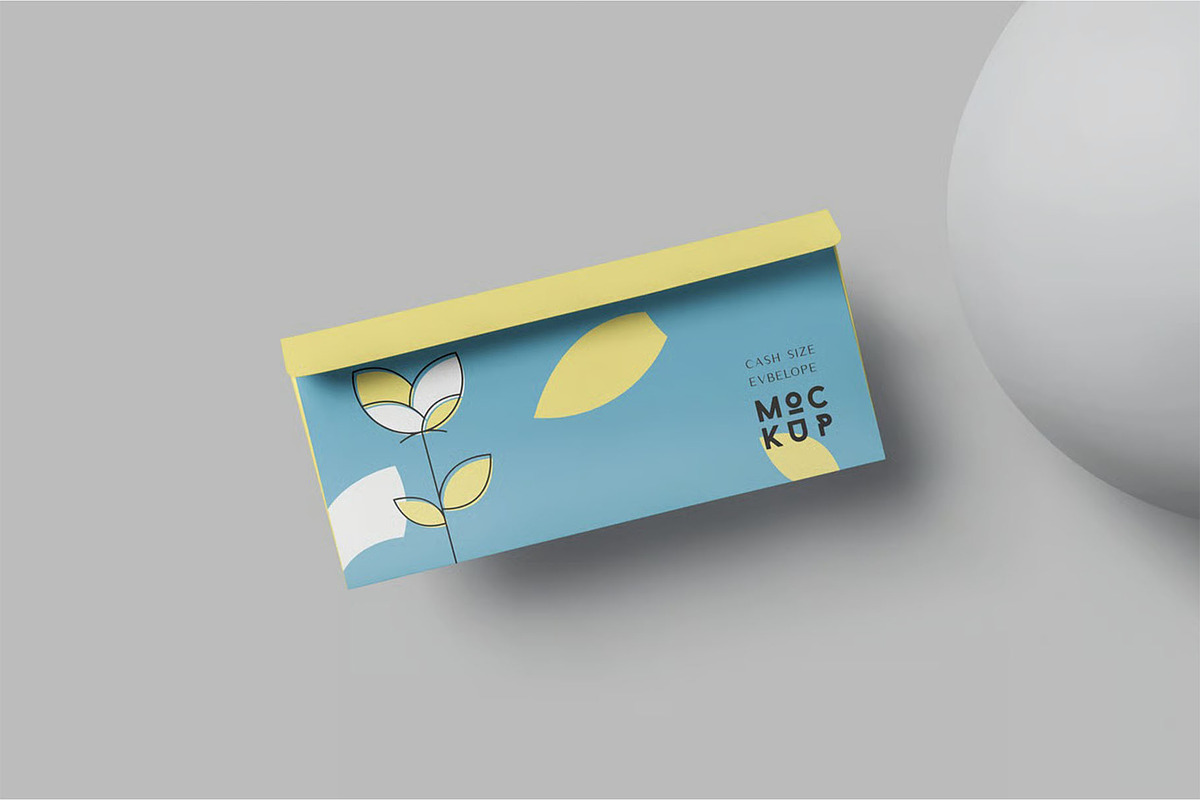 Cash Size Envelope Mockups, a Packaging Mockup by megostudi0 (Photo 3 of 7)