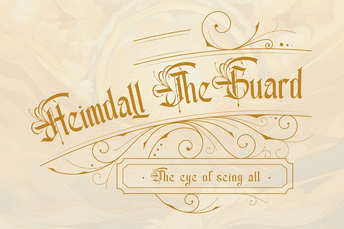 Highcrest Elegant Blackletter Font, a Blackletter Font by Letterara (Photo 8 of 15)