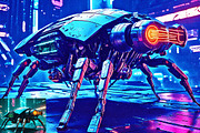 Cyberpunk Style Artwork Ps Action, an Action Add-On by Studio Retouch (Thumbnail 11 of 14)