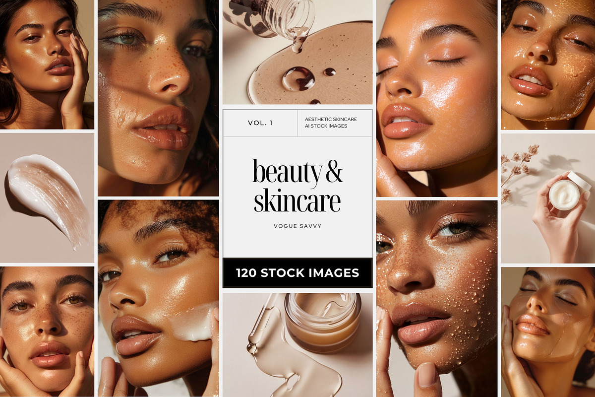 Skincare Beauty Stock Photos Bundle, a Beauty & Fashion Photo by COCO Designs (Photo 1 of 19)
