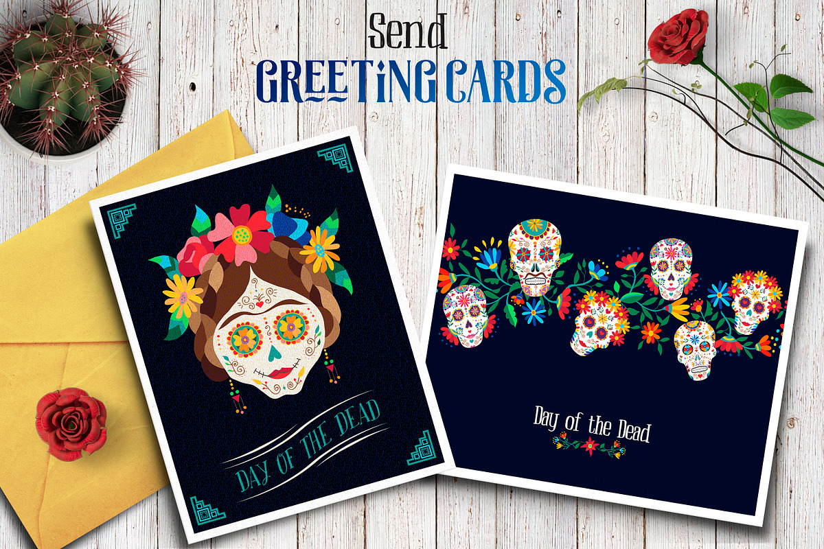 Day of the Dead - Skull Collection, a Graphic by Cienpies Design (Photo 2 of 7)