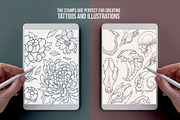 Procreate Stamps Bundle Tattoo, a Brush Add-On by InkPrintsTattoo (Thumbnail 10 of 10)