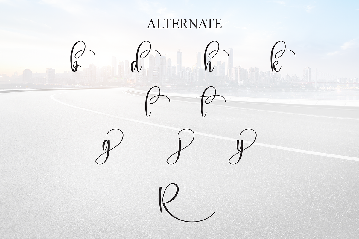 Roadway | Script Font, a Handwritten Font by Scratchones (Photo 8 of 9)