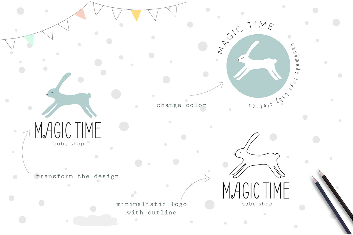 Kids Logo Templates, a Branding & Logo Template by Katya_lu (Photo 5 of 9)