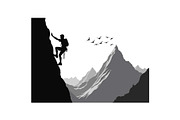 Rock Climbing Silhouette Bundle, an Object Graphic by Designs_River (Thumbnail 3 of 16)
