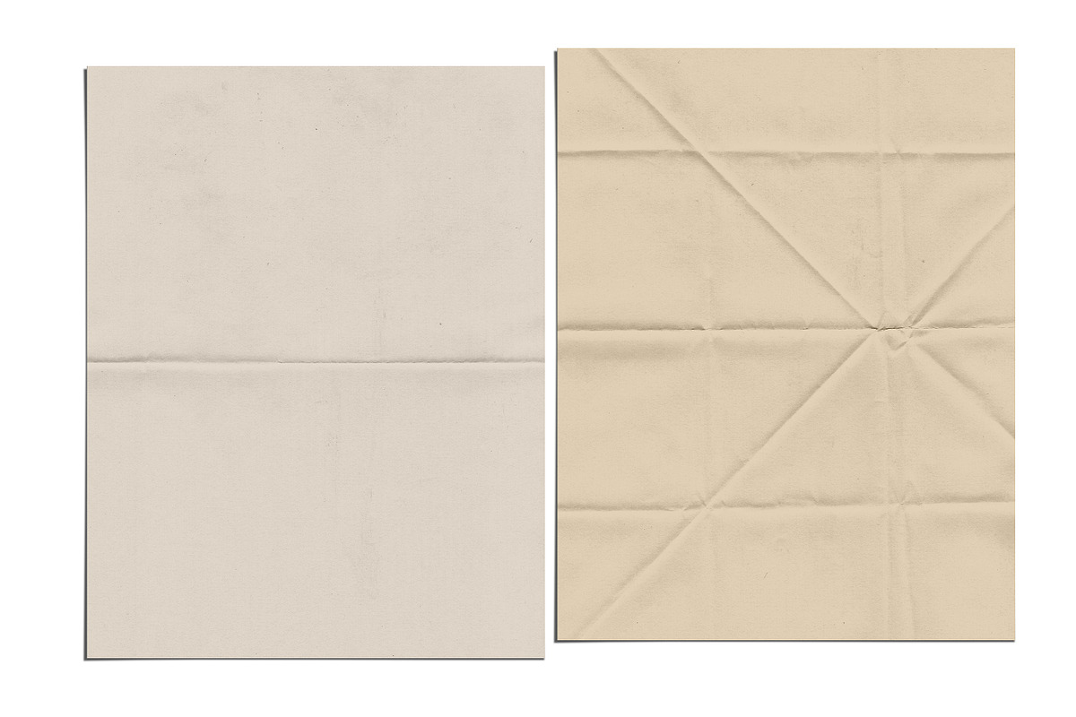 Folded & Wrinkled Paper Textures, a Texture Graphic by Duet Atelier (Photo 5 of 8)