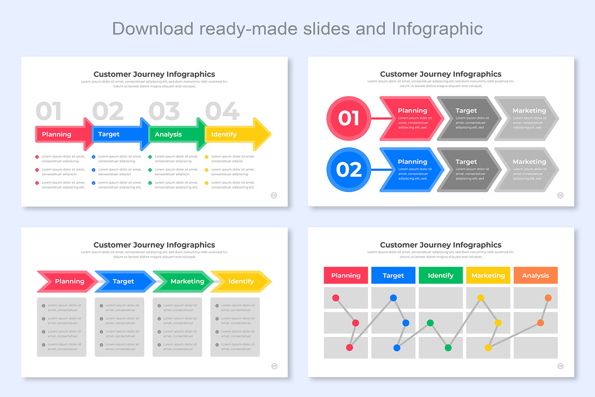 Customer Journey Infographic, a Presentation Template by Mighty-Slide (Photo 3 of 7)