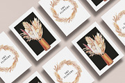 Dry boho grass and herbs watercolor, a Decorative Illustration by Volha Studio (Thumbnail 2 of 13)
