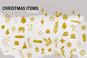 Gold Foil X-Mas Instagram Sticker, a Social Media Template by U + Me Studio (Thumbnail 6 of 12)