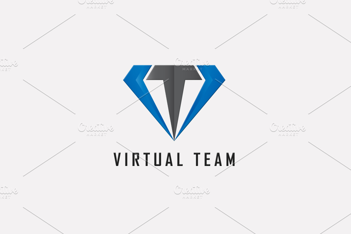 VT or T diamond logo + (16  colors), a Branding & Logo Template by Piro Concept (Photo 3 of 6)