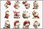 Watercolor Cute Unicorn Clipart Bund, an Illustration by Sublimation Artist (Thumbnail 3 of 6)