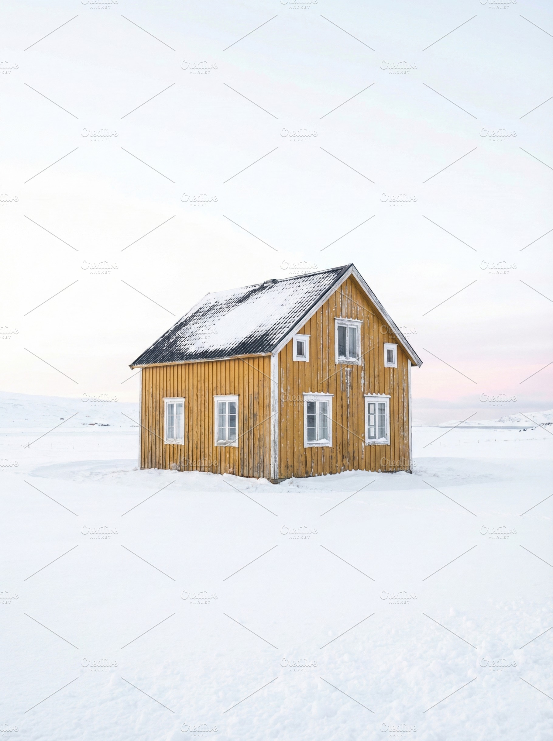 Isolated Yellow Wooden House, an Architecture Photo by Virgo Studio