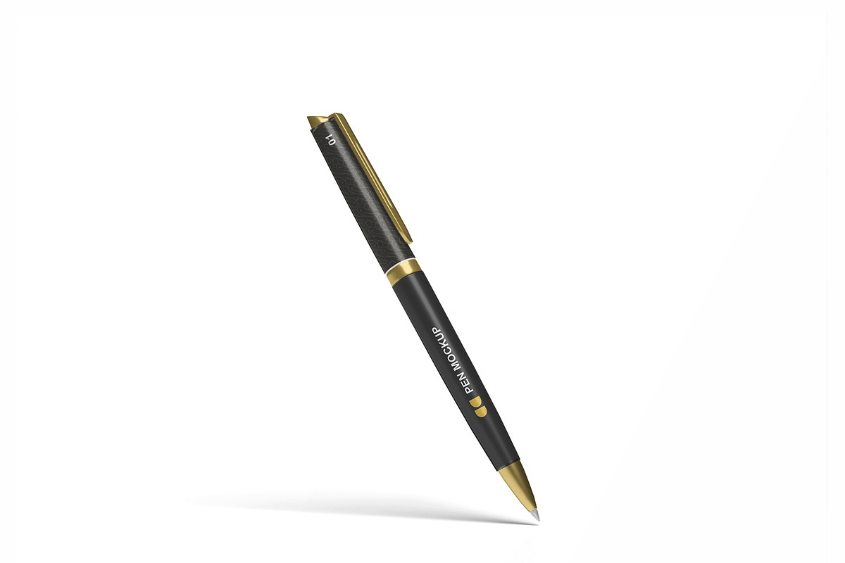 Realistic Pen Mockup, a Pens & Pencil Mockup by seramoe (Photo 3 of 5)